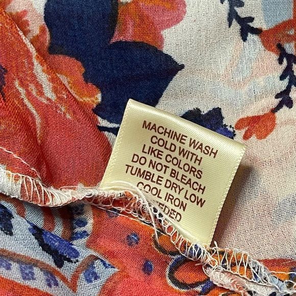 Moon Orchid Women's Boho Bell Sleeve Sheer Floral‎ Print Oversized Kimono Sz Sm - Picture 9 of 13